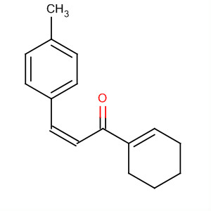 2-Propen-1-one, 1-(1-cyclohexen-1-yl)-3-(4-methylphenyl)-, (2Z)- molecular structure