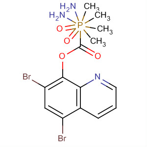 Phosphorodiamidic acid, tetramethyl-, 5,7-dibromo-8-quinolinyl ester molecular structure
