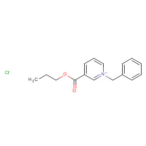 Pyridinium, 1-(phenylmethyl)-3-(propoxycarbonyl)-, chloride molecular structure