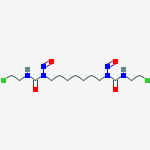 1,1'-heptane-1,7-diylbis[3-(2-chloroethyl)-1-nitrosourea] molecular structure