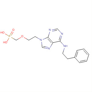 Phosphonic acid,[[2-[6-[(2-phenylethyl)amino]-9H-purin-9-yl]ethoxy]methyl]- molecular structure