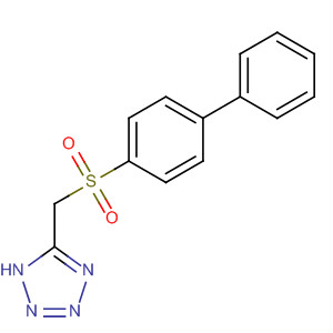 1H-Tetrazole, 5-[([1,1'-biphenyl]-4-ylsulfonyl)methyl]- molecular structure