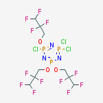 2,2,4-trichloro-4,6,6-tris(2,2,3,3-tetrafluoropropoxy)-1,3,5,2lambda~5~,4lambda~5~,6lambda~5~-triazatriphosphinine molecular structure