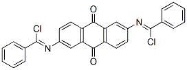 N,N-(9,10-dihydro-9,10-dioxoanthracene-2,6-diyl)dibenzimidoyl dichloride molecular structure