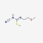 Carbamimidothioic acid, N-cyano-N'-(2-methoxyethyl)-, methyl ester molecular structure