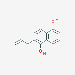 1,5-NAPHTHALENEDIOL,2-(1-METHYL-2-ALLYL)- molecular structure