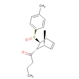 1-Butanone,1-[(1S,2R,3S,4R)-3-[(R)-(4-methylphenyl)sulfinyl]bicyclo[2.2.1]hept-5-en-2-yl]- molecular structure