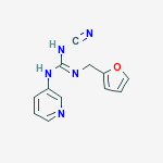 1-cyano-2-(furan-2-ylmethyl)-3-pyridin-3-ylguanidine molecular structure