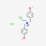 2-chloro-N,N-bis(4-methoxybenzyl)ethanaminium chloride molecular structure