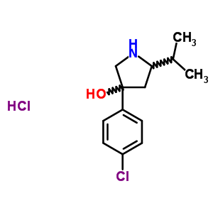 3-(4-chlorophenyl)-5-(1-methylethyl)pyrrolidin-3-ol hydrochloride