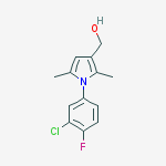 1-(3-CHLORO-4-FLUOROPHENYL)-2,5-DIMETHYL-1H-PYRROLE-3-METHANOL molecular structure
