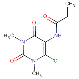 Propanamide,N-(6-chloro-1,2,3,4-tetrahydro-1,3-dimethyl-2,4-dioxo-5-pyrimidinyl)- molecular structure