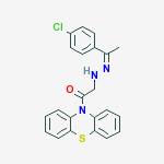 2-{(2Z)-2-[1-(4-chlorophenyl)ethylidene]hydrazinyl}-1-(10H-phenothiazin-10-yl)ethanone