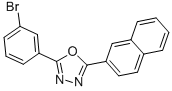 2-(3-BROMOPHENYL)-5-(2-NAPHTHYL)-1,3,4-OXADIAZOLE molecular structure