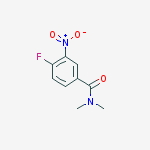 Benzamide, 4-fluoro-N,N-dimethyl-3-nitro- molecular structure