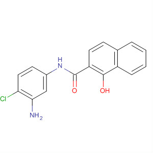 2-Naphthalenecarboxamide, N-(3-amino-4-chlorophenyl)-1-hydroxy- molecular structure
