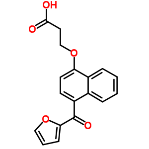 3-[4-(furan-2-carbonyl)naphthalen-1-yl]oxypropanoic Acid molecular structure