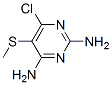 6-chloro-5-methylsulfanyl-pyrimidine-2,4-diamine molecular structure