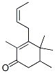 3-[(Z)-2-Butenyl]-2,4,4,5-tetramethyl-2-cyclohexen-1-one molecular structure