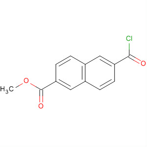 2-Naphthalenecarboxylic acid, 6-(chlorocarbonyl)-, methyl ester molecular structure