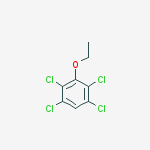 1,2,4,5-Tetrachloro-3-ethoxybenzene molecular structure