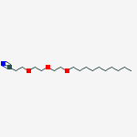3-{2-[2-(decyloxy)ethoxy]ethoxy}propanenitrile molecular structure