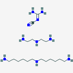 N'-(2-aminoethyl)ethane-1,2-diamine;n'-(6-aminohexyl)hexane-1,6-diamine;2-cyanoguanidine molecular structure