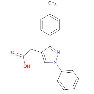 1H-Pyrazole-4-acetic acid, 3-(4-methylphenyl)-1-phenyl- molecular structure