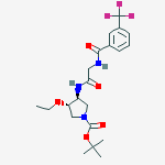 (3S,4S)-tert-butyl 3-ethoxy-4-(2-(3-(trifluoromethyl)benzamido)acetamido)pyrrolidine-1-carboxylate