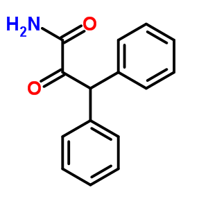 2-oxo-3,3-diphenylpropanamide molecular structure