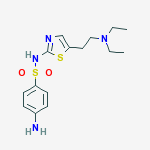 4-AMINO-N-(5-(2-(DIETHYLAMINO)ETHYL)-THIAZOL-2-YL)BENZENESULFONAMIDE molecular structure