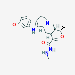 OXAYOHIMBAN-16-CARBOXYLIC ACID 16,17-DIDEHYDRO-11-METHOXY-19-METHYL-,2-METHYLHYDRAZIDE,(19-A)- molecular structure