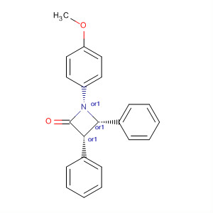 2-Azetidinone, 1-(4-methoxyphenyl)-3,4-diphenyl-, cis- molecular structure
