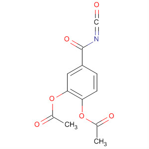 Benzoyl isocyanate, 3,4-bis(acetyloxy)- molecular structure