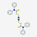 Bis[N,N-diphenyldithiocarbamic acid]2-butyne-1,4-diyl ester molecular structure