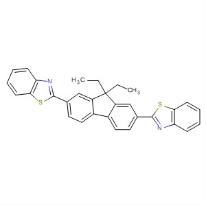 Benzothiazole, 2,2'-(9,9-diethyl-9H-fluorene-2,7-diyl)bis- molecular structure