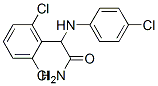 2-[(4-chlorophenyl)amino]-2-(2,6-dichlorophenyl)acetamide molecular structure