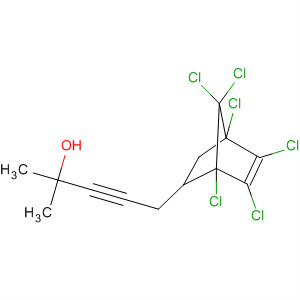 3-Pentyn-2-ol,5-(1,4,5,6,7,7-hexachlorobicyclo[2.2.1]hept-5-en-2-yl)-2-methyl- molecular structure