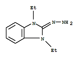 2H-Benzimidazol-2-one,1,3-diethyl-1,3-dihydro-, hydrazone molecular structure