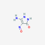 5-AMINO-4-NITROSO-1,2-DIHYDRO-3H-PYRAZOL-3-ONE molecular structure