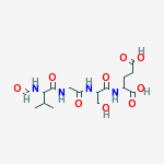 N-FORMYL-L-VALYLGLYCYL-L-SERYL-L-GLUTAMIC ACID) molecular structure