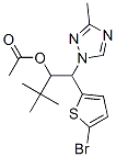 1H-1,2,4-Triazole-1-ethanol, .beta.-(5-bromo-2-thienyl)methyl-.alpha.-(1,1-dimethylethyl)-, acetate (ester)