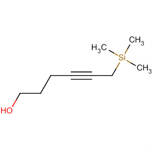4-Hexyn-1-ol, 6-(trimethylsilyl)- molecular structure