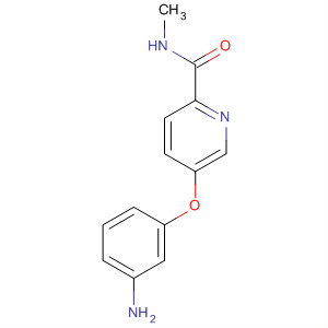2-Pyridinecarboxamide, 5-(3-aminophenoxy)-N-methyl- molecular structure