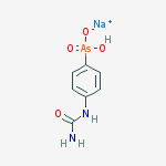 sodium hydrogen [4-(carbamoylamino)phenyl]arsonate molecular structure