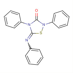 1,2,4-Thiadiazolidin-3-one, 2,4-diphenyl-5-(phenylimino)- molecular structure