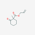 prop-2-enyl 1-methyl-2-oxo-cyclohexane-1-carboxylate molecular structure
