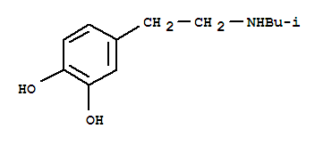 1,2-Benzenediol,4-[2-[(2-methylpropyl)amino]ethyl]- molecular structure
