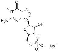 N1-METHYLGUANOSINE-3,5-CYCLIC MONOPHOSPHATE SODIUM SALT molecular structure