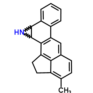 9-methyl-1a,10,11,11c-tetrahydro-1H-cyclopenta[7,8]tetrapheno[5,6-b]azirene molecular structure